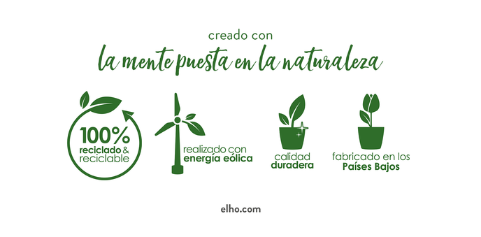 Vaso duplo translúcido para orquídeas Elho Brussels Orchid Duo