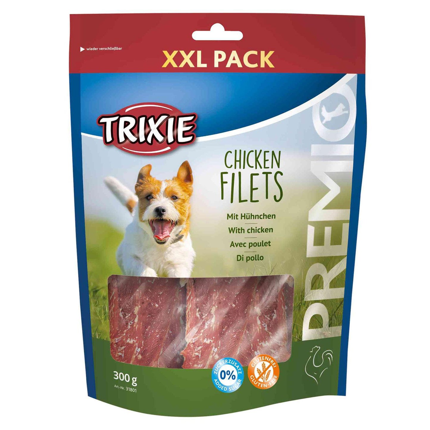 Snack Trixie PREMIO Filetes de Frango, Pack XXL, 300 g