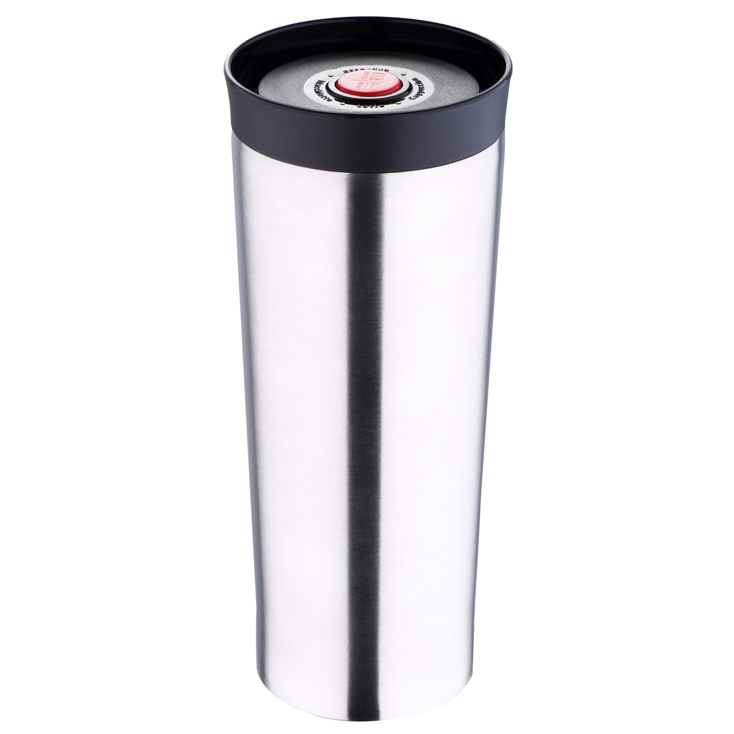 Termo Mug 480ml Acero Inoxidable C/boton Pulsador Tapa Mat Travel_0