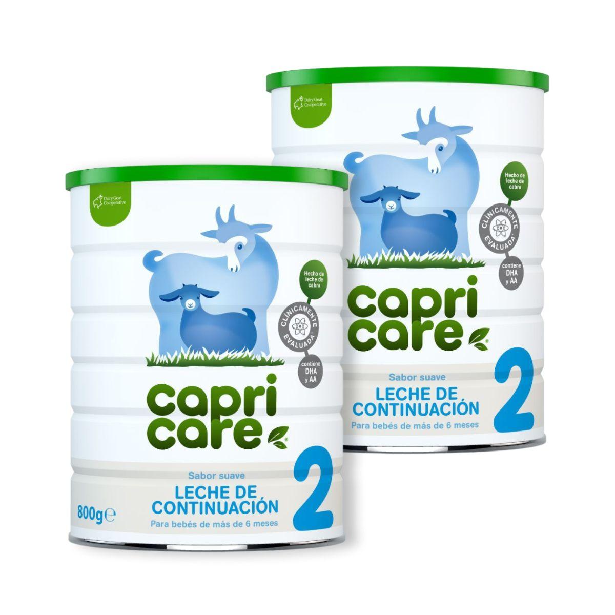 Promoção 2x Fórmula de leite de cabra, leite de acompanhamento 2 Capricare 800 ml