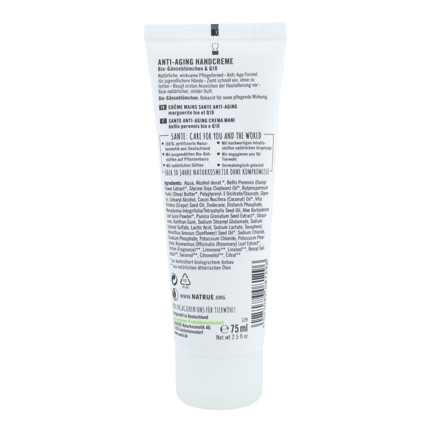 Creme de Mãos Anti-Idade e Anti-Manchas Sante 75 ml