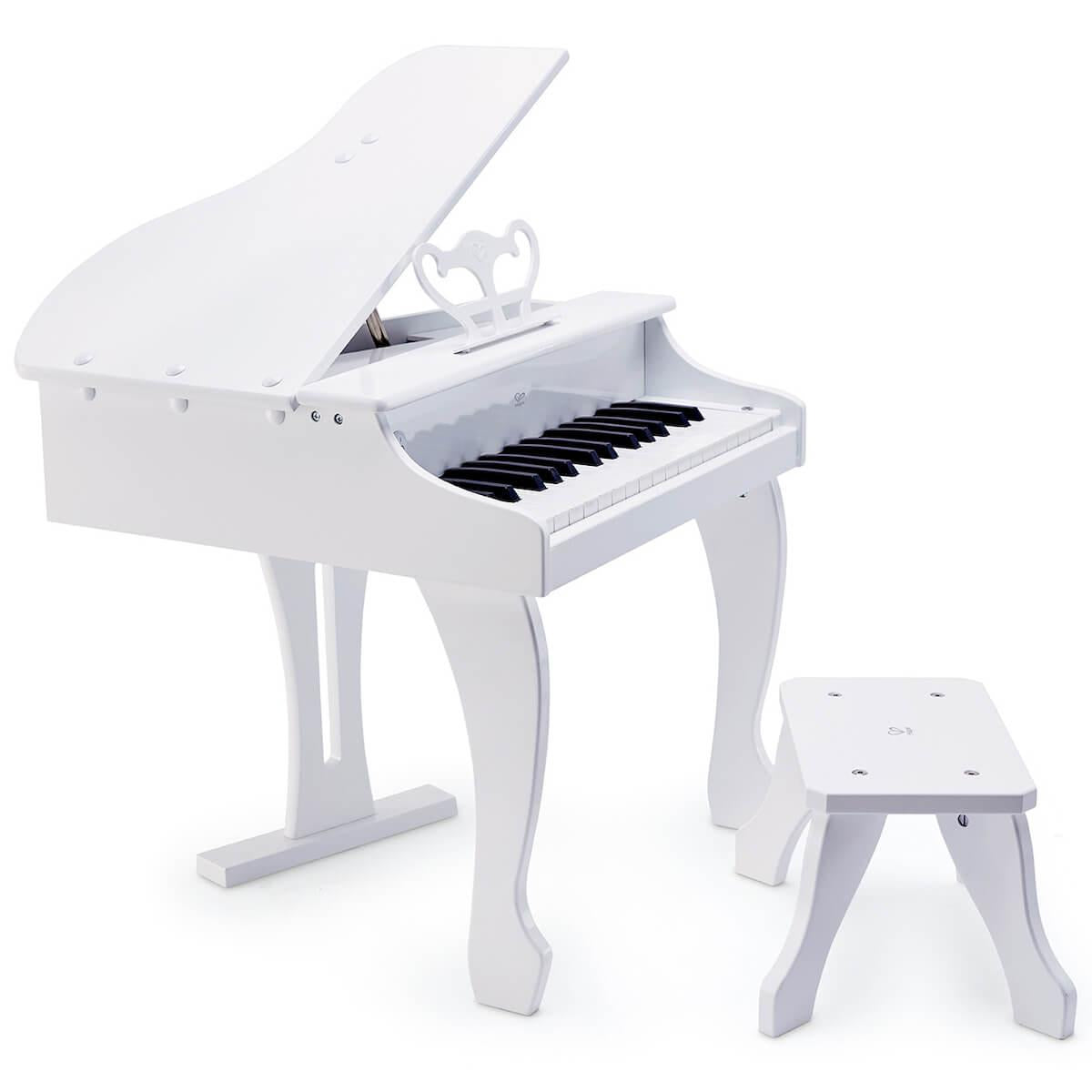 Piano Deluxe Grand Piano Hape White_5