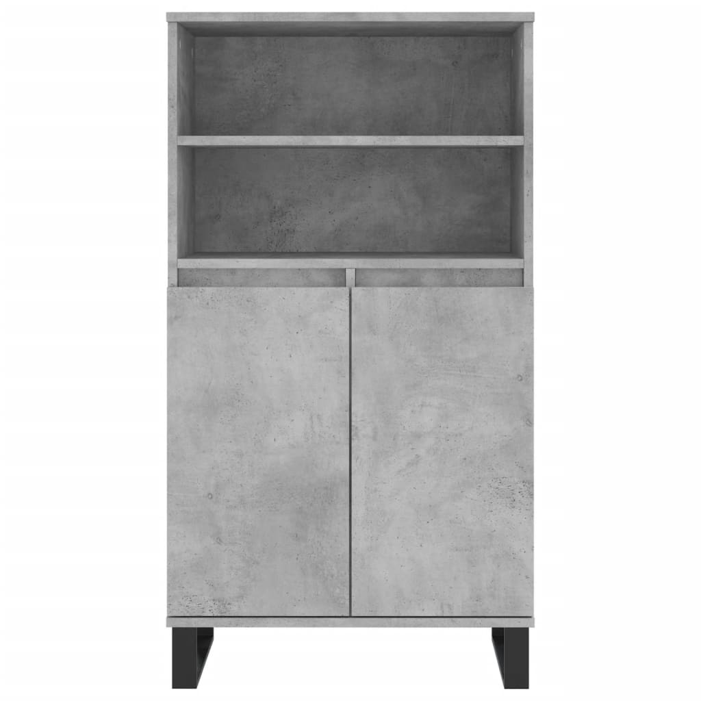 Aparador Alto Madera Contrachapada Gris Hormigón 60x36x110 Cm / Vetonek_5