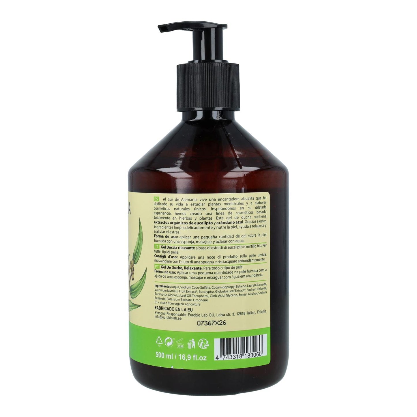 Oma Gertrude Gel de Banho Relaxante para Todos os Tipos de Pele 500 ml