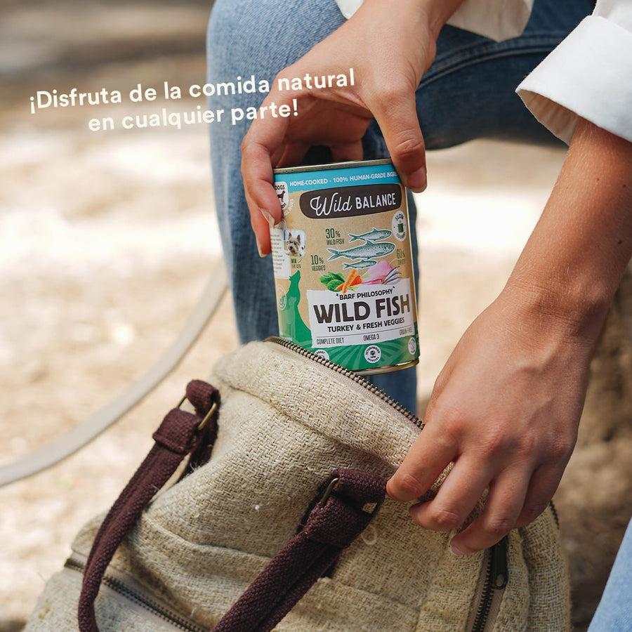 Lata Filosofía BARF de PESCADO SALVAJE Wild Balance 400gr