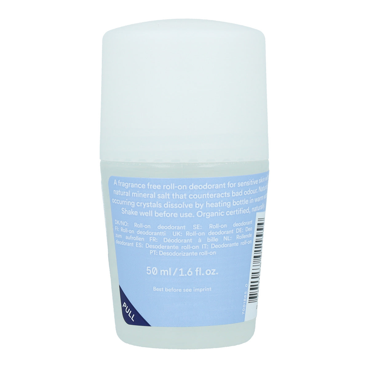 Desodorizante roll-on sem fragrância Urtekram 50 ml