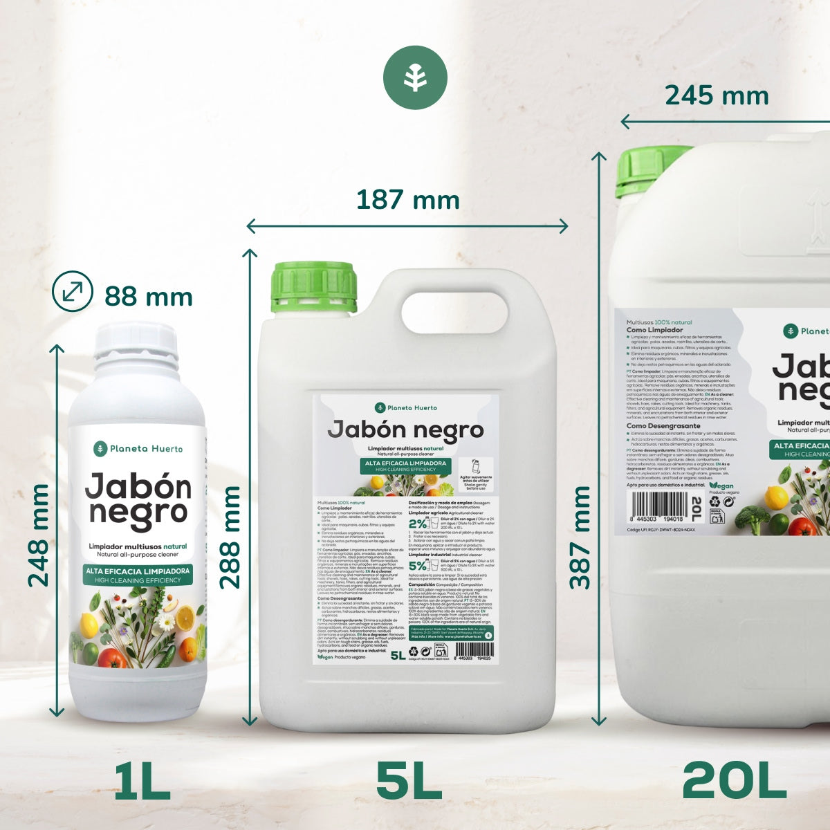 Sabonete Planeta Huerto Preto Potássio 20 L