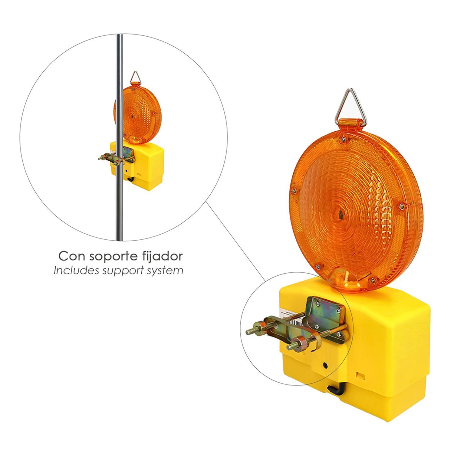 Baliza Señalizacion (sin Bateria) Señalización Obras, Para Colgar O Atornillar, Alta Visibilidad,
