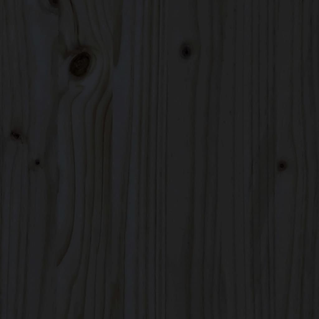 Vidaxl Juego De Muebles De Jardín 7 Piezas Madera Maciza De Pino Negro_5