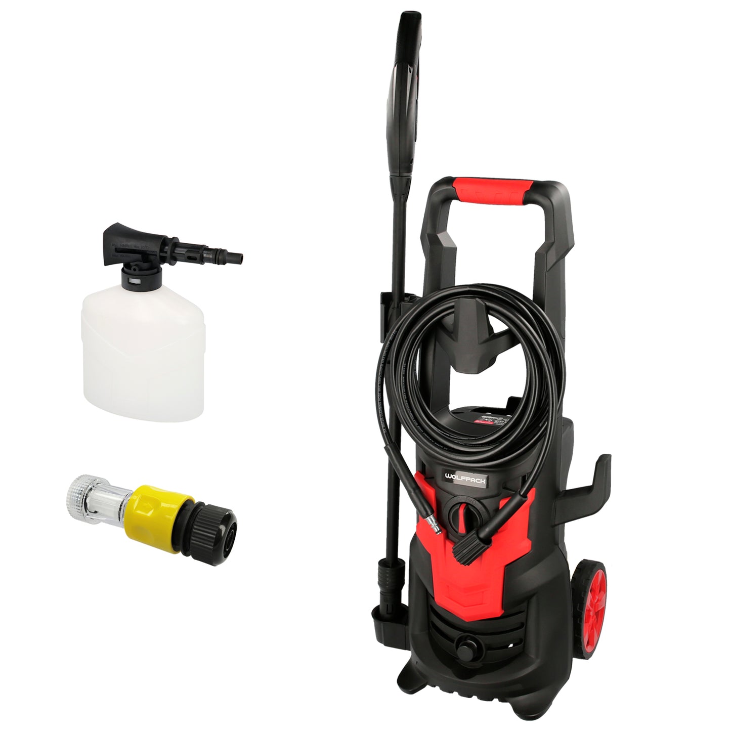 Hidrolimpiadora Alta Presiã³n 135 Bares 1,800 Watt, Con Accesorios, 330 Litros / Hora, Limpiadora De Agua Con Deposito Detergente_0