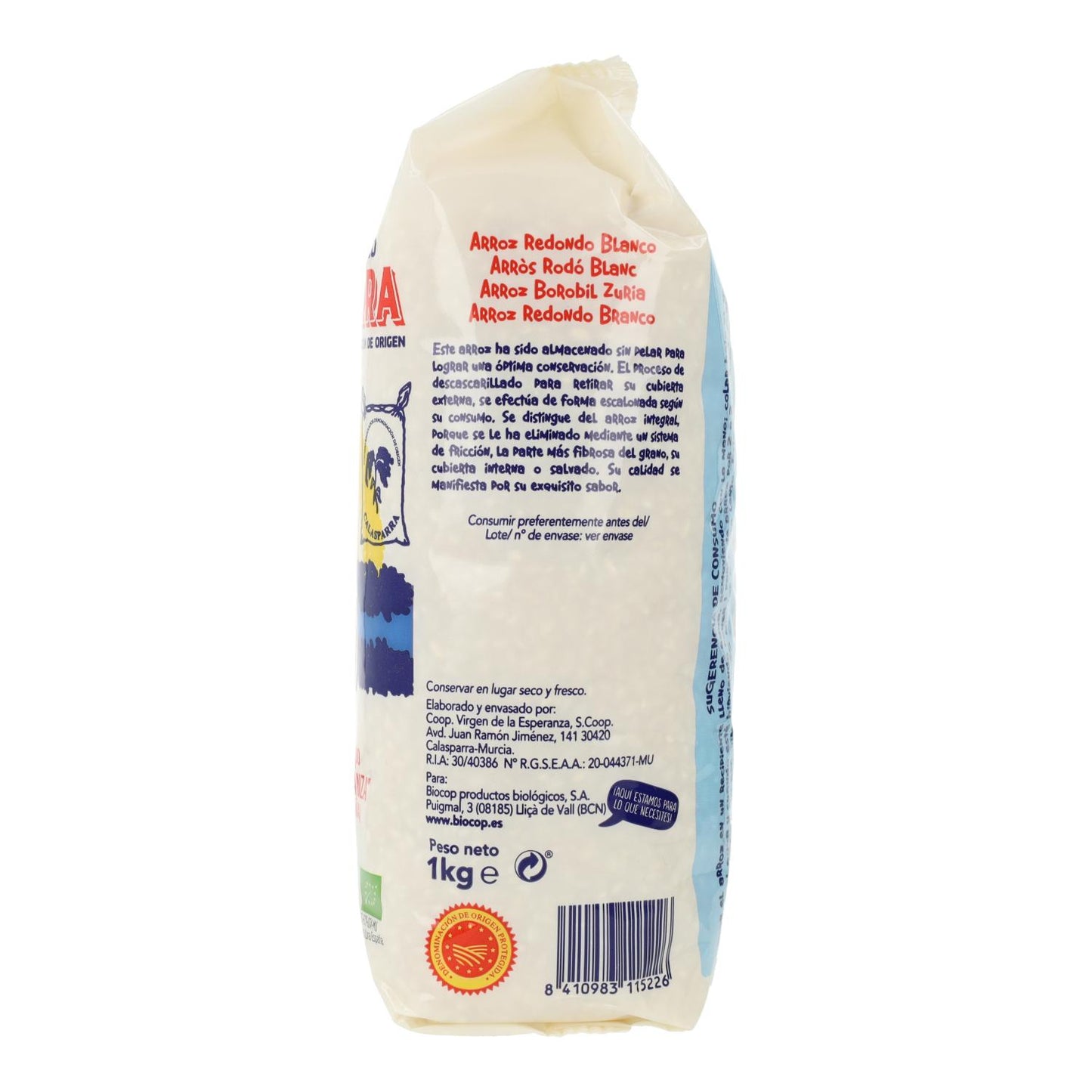 Arroz Branco Calasparra Redondo 1Kg