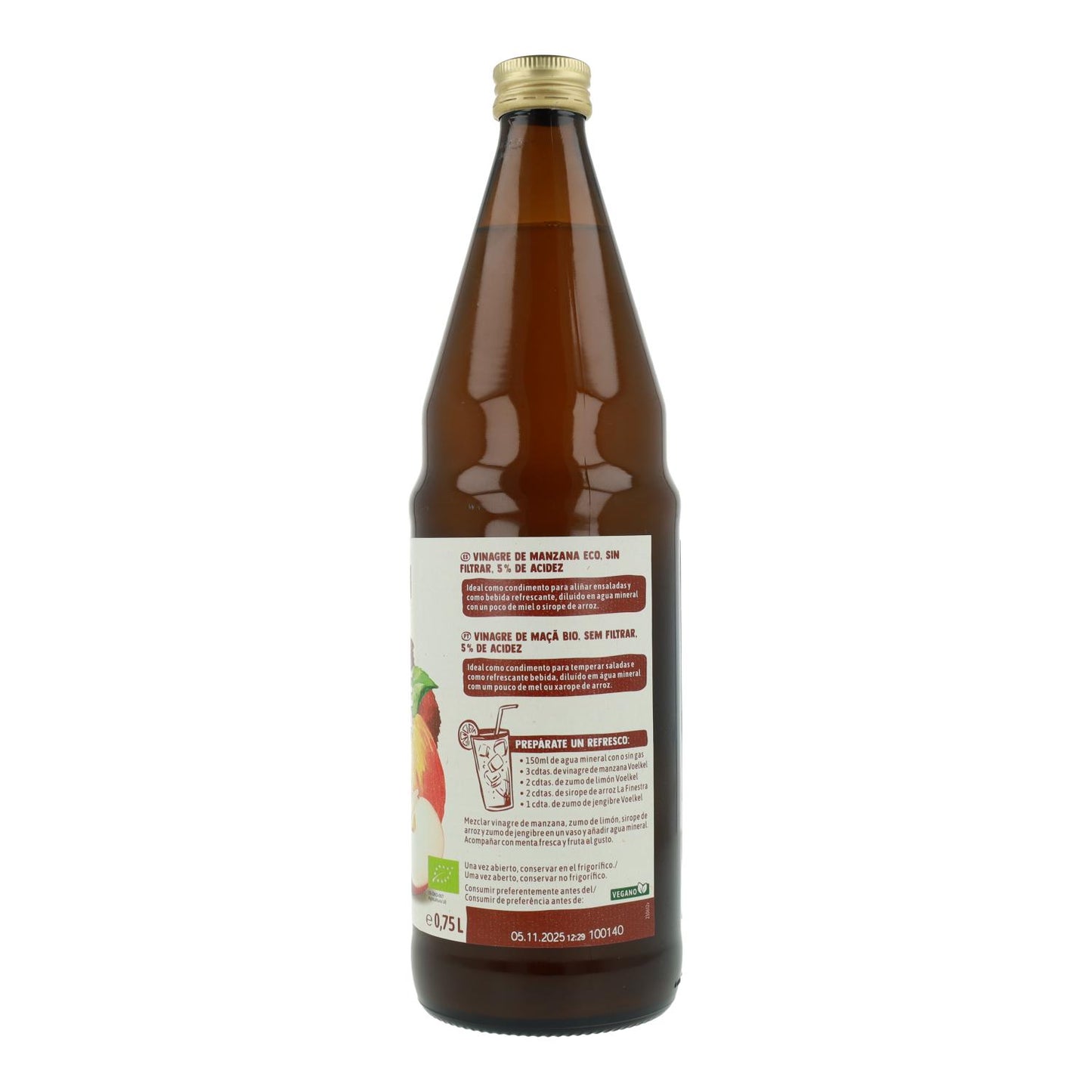 Vinagre de maçã biológico Voelkel 0,75 L
