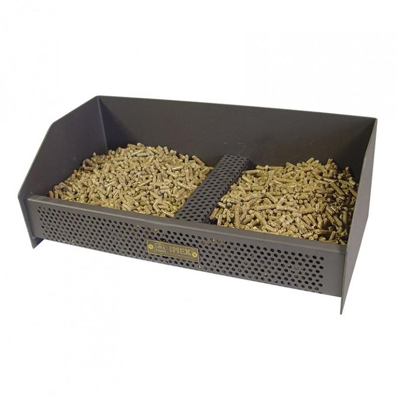 Cesto duplo para queimadores de pellets 49x25x17 Imex El Zorro