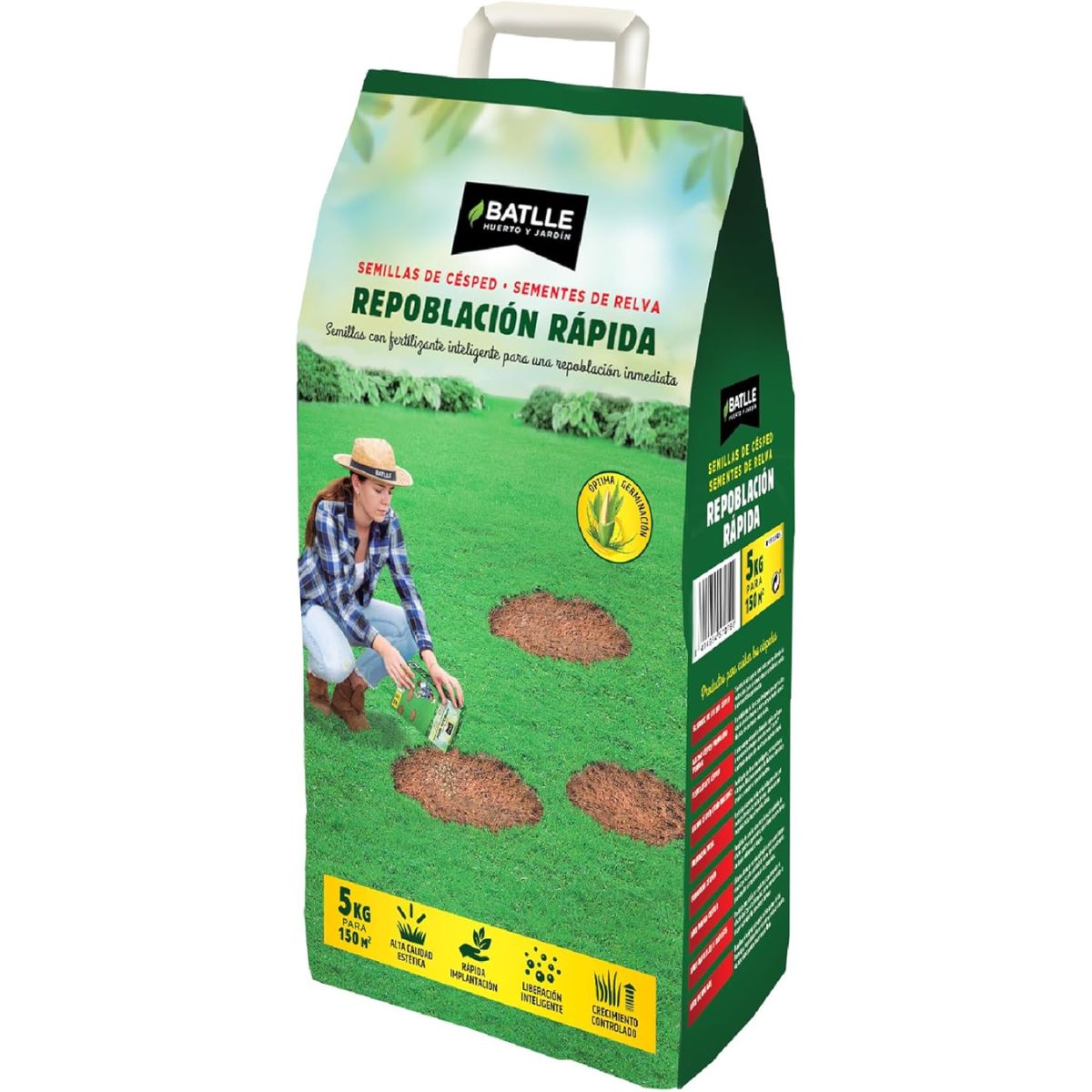 Sementes de gramíneas de repovoamento rápido Batlle 5 kg