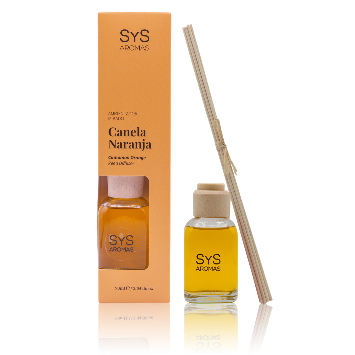 Ambientador Mikadode Canela-Naranja Origins SYS Aromas 90 ml | Aroma Cítrico y Especiado | Revitalizante_0