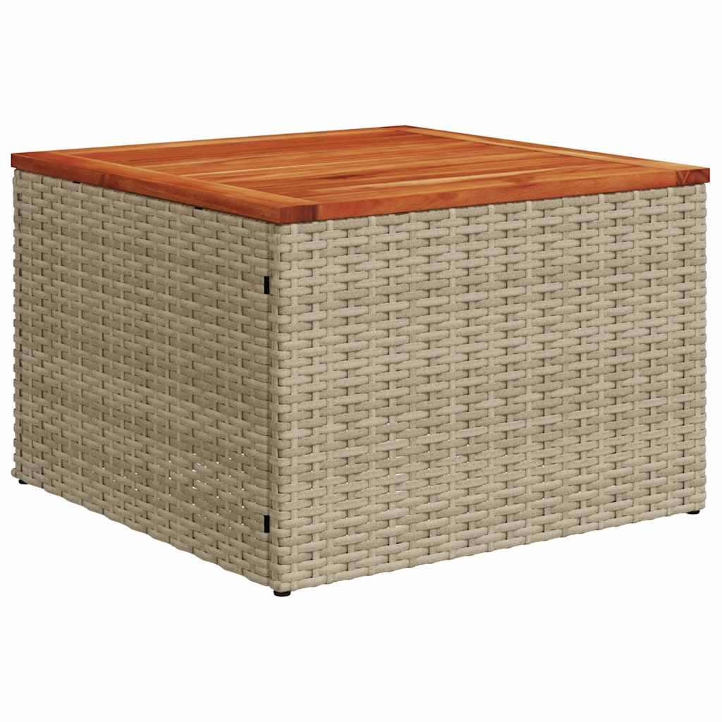 Set De Sofás De Jardín Con Cojines 9 Pzas Ratán Sintético Beige / Vetonek_5