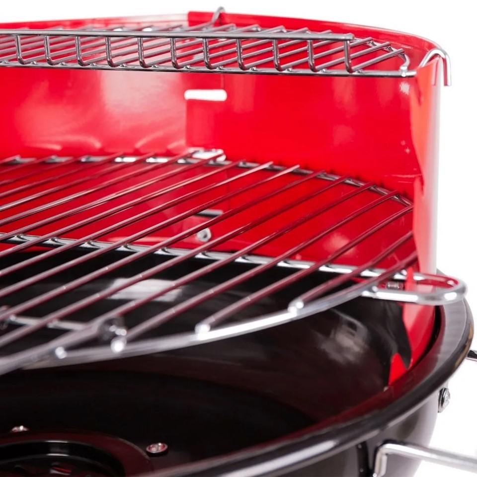 Grelhador redondo a carvão em aço 58 x 54 x 88 cm Ldk Garden