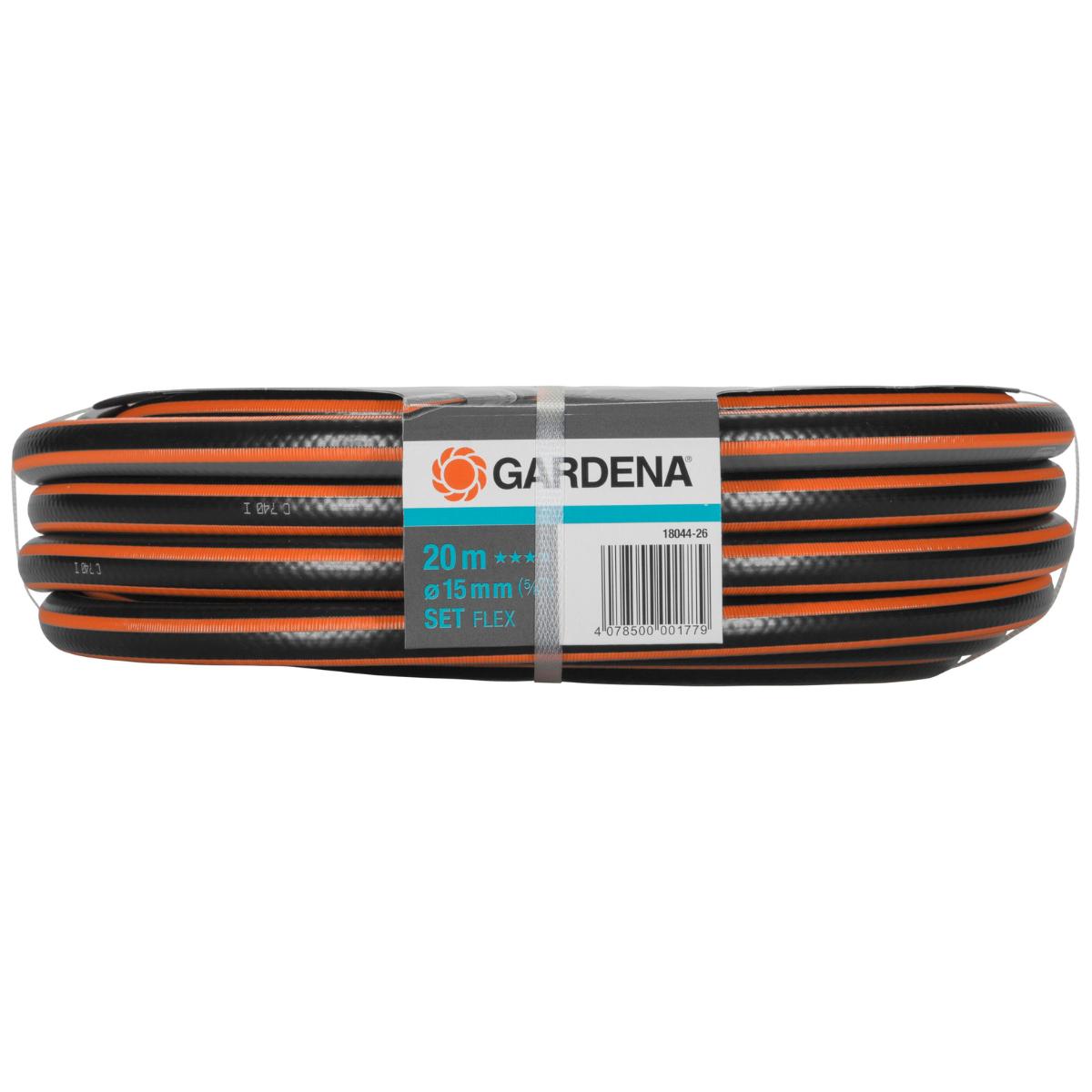 Conjunto de mangueira flexível Gardena 15 mm 20 m