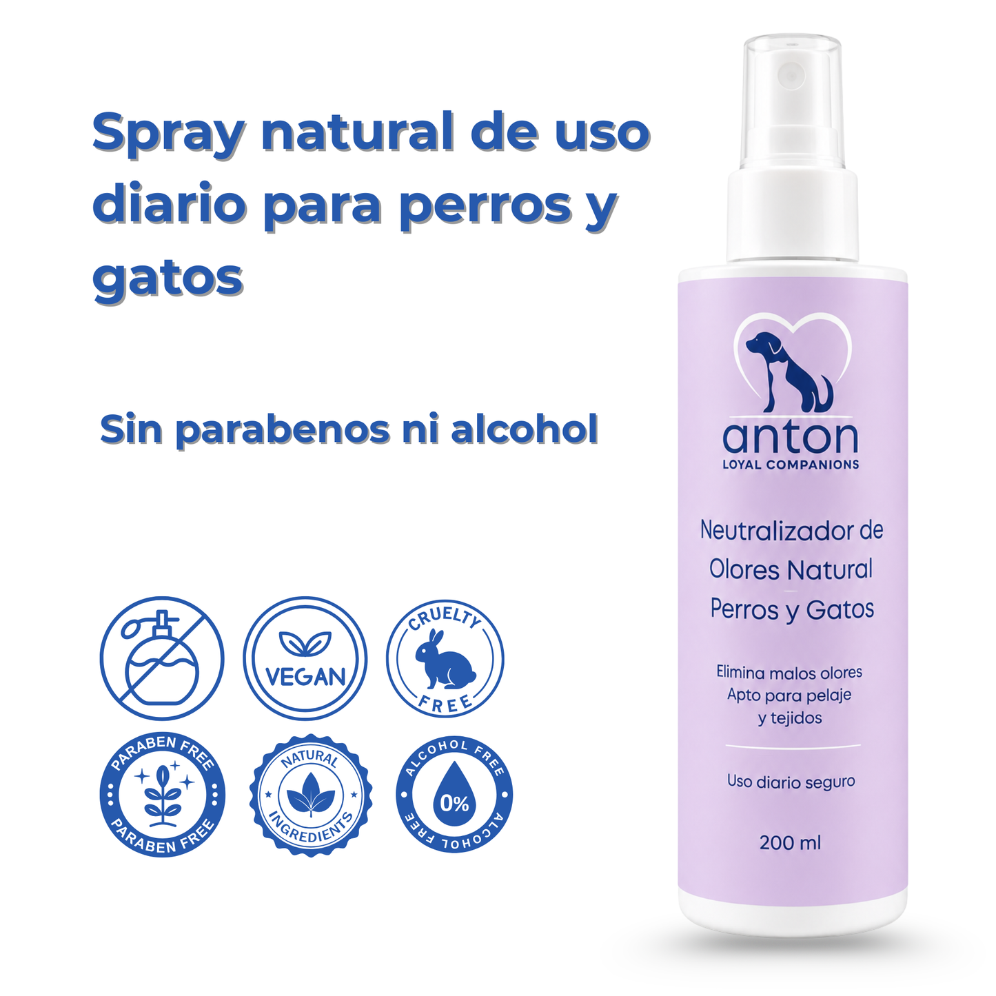 Spray natural neutralizador de olores para perros y gatos – Pack 3 x 200 ml_5