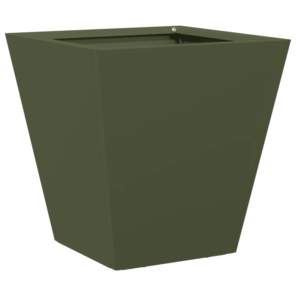 Jardinera Hexagonal Acero Verde Oliva 30x30x30 Cm_5