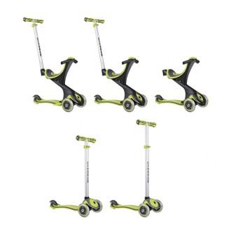 Scooter descapotável 5 em 1 Globber Evo Comfort, verde