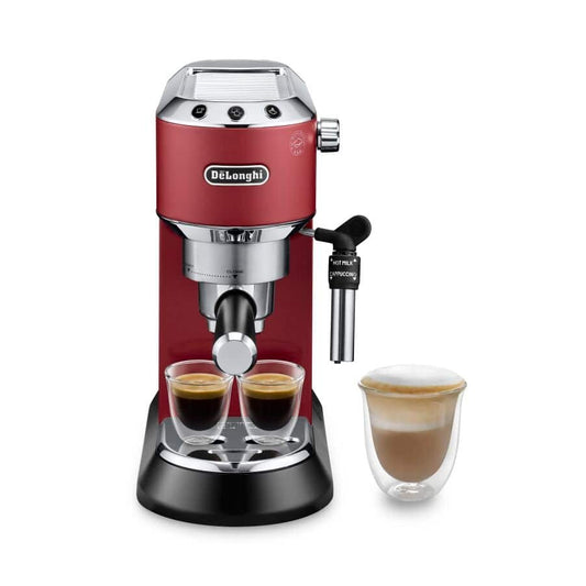 Máquina de café expresso e cappuccino manual Delonghi Dedica Style EC685.R vermelha