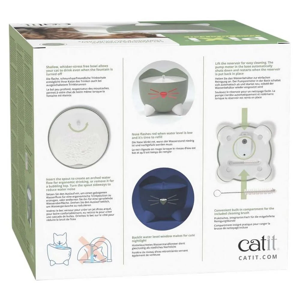 Fuente Bebedero para Gatos Easy to Clean Azul Catit PIXI 2,25 L