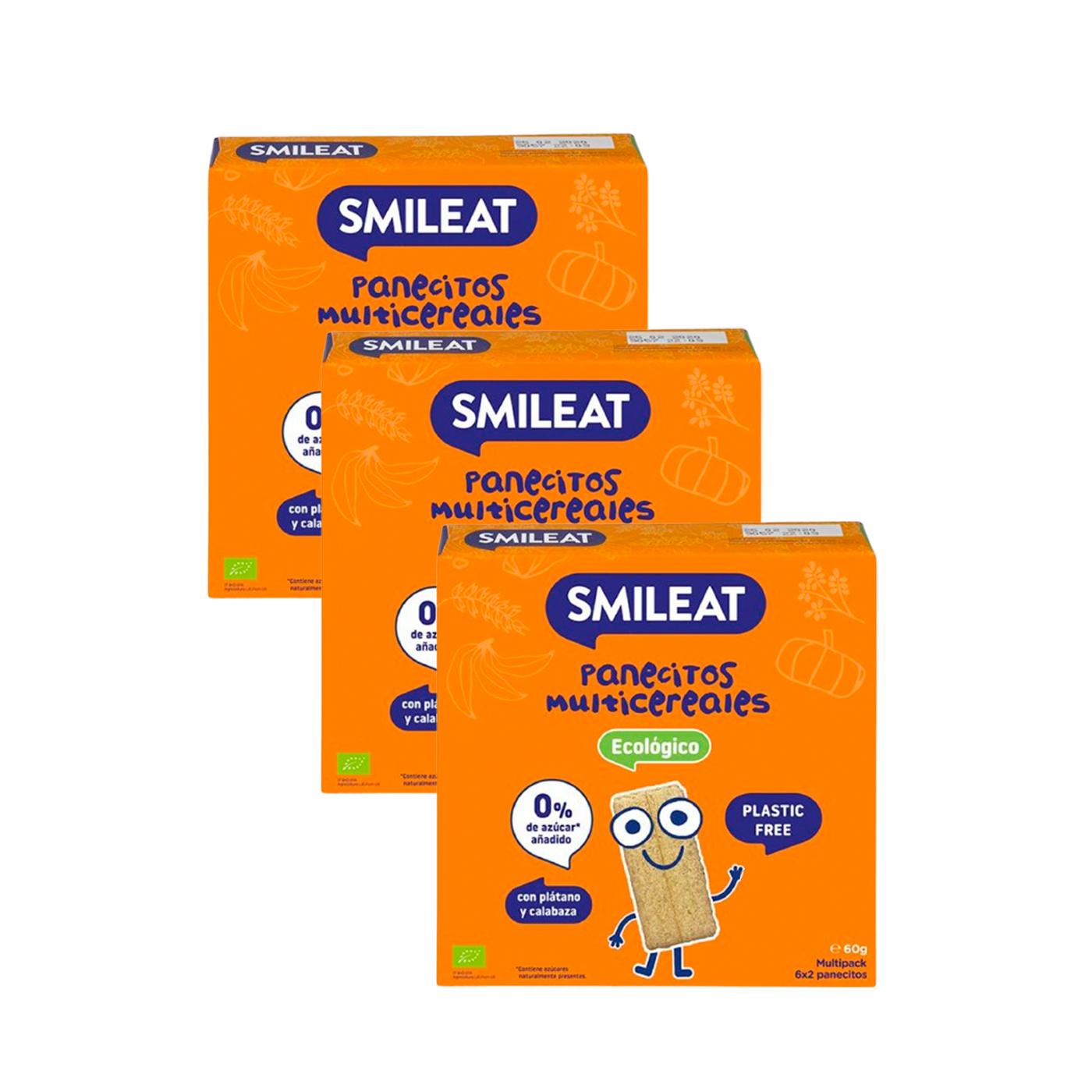 PROMOÇÃO 3x Pãezinhos Multigrãos Smileat Eco, 60g