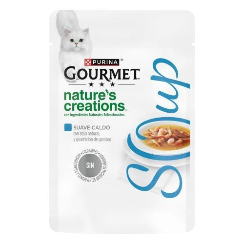 Sopa de Atum Natural GOURMET Nature's Creations com Guarnição de Camarão 40g