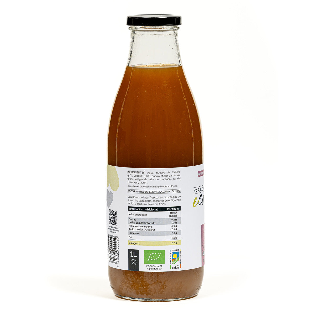 Caldo de Osso de Carne Biológico com Legumes Ecolagen 1L