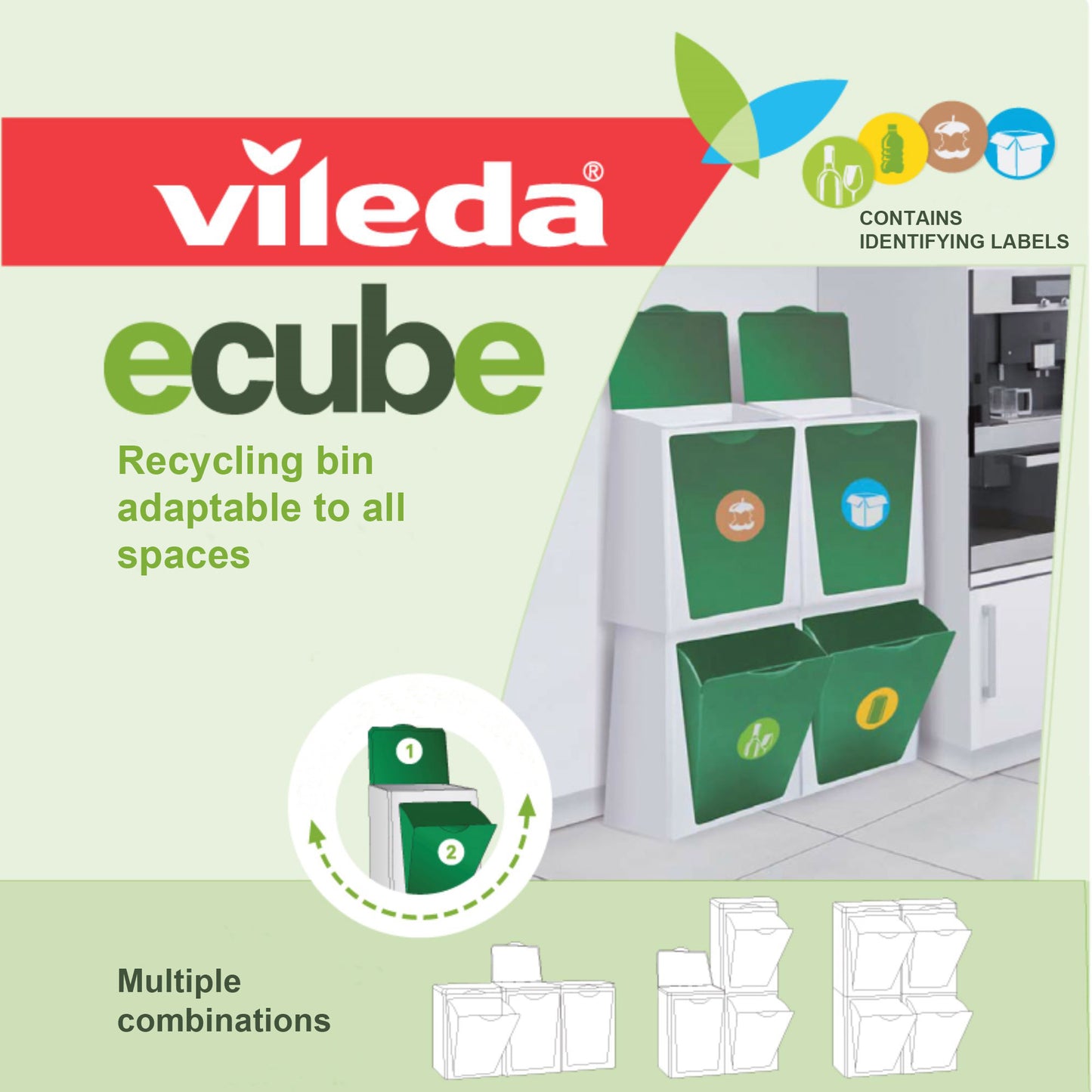 Ecube - Cubo Modulable De Reciclaje Vileda 10l_5