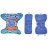 Fralda de pano de bambu pop-in Blue Puffin Close com botões de pressão