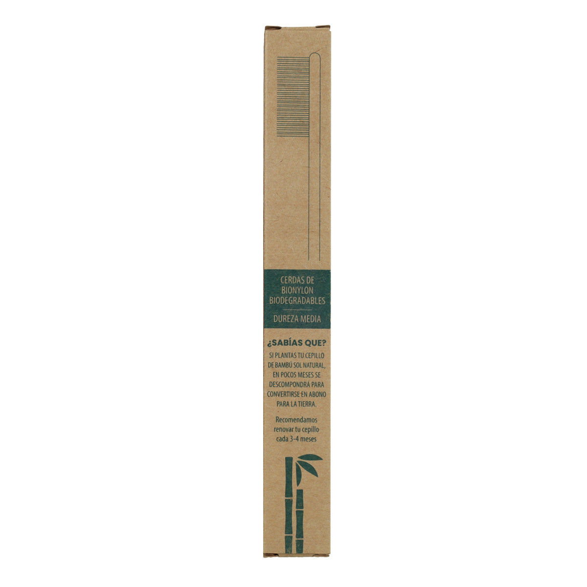 Escova de dentes em bambu Sol Natural para adultos
