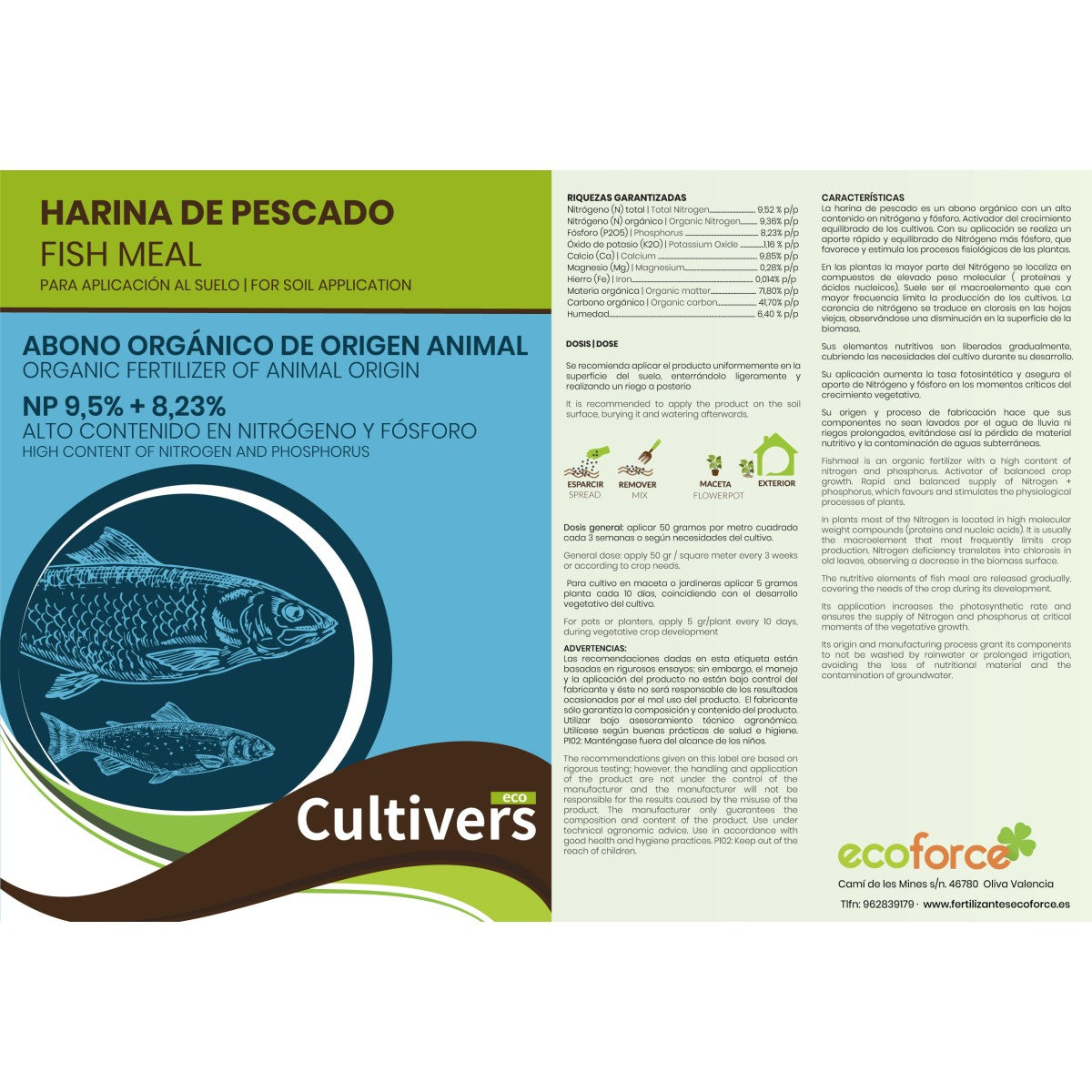 Harina de pescado Cultivers