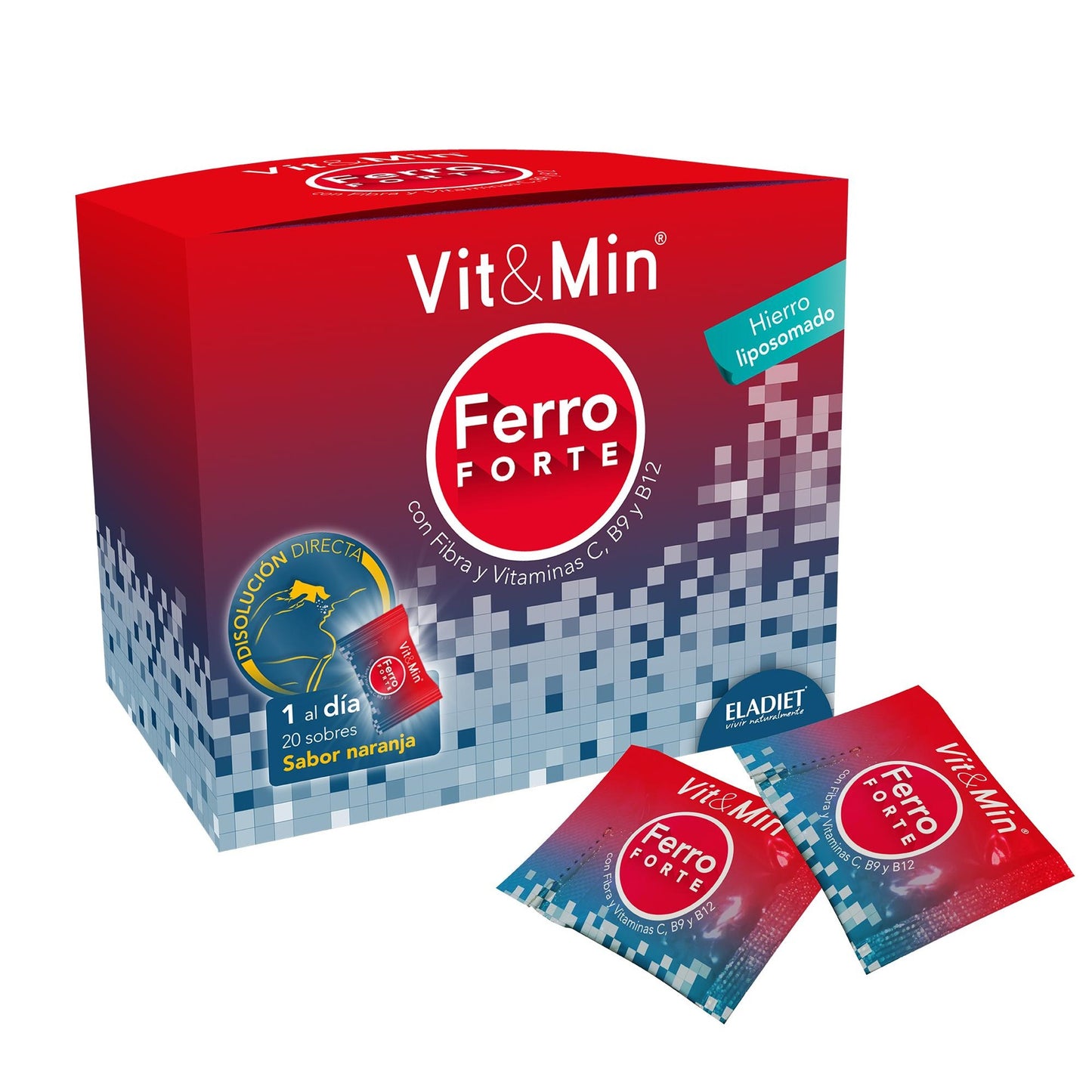 Ferro forte Vit&min Eladiet 20 Saquetas