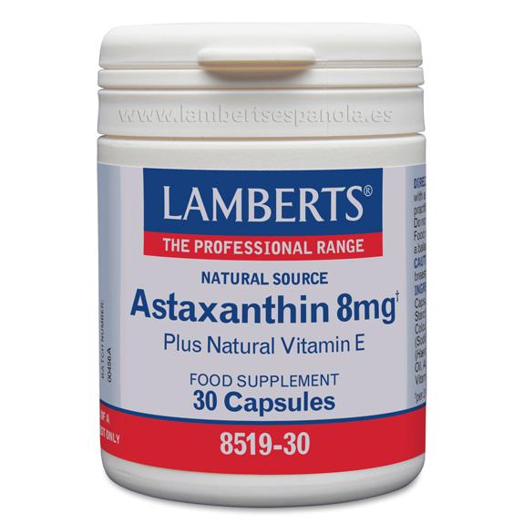 ASTAXANTINA COM VITAMINA E Lamberts 30 Cápsulas