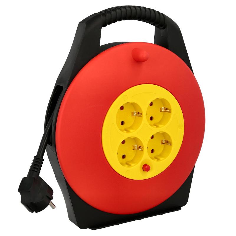 Extensible Domestico Wolfpack 10 Metros.seccion 3 X 1.5 Mm2.  Alargadera Cable, Extensor Cable, Enrollacable