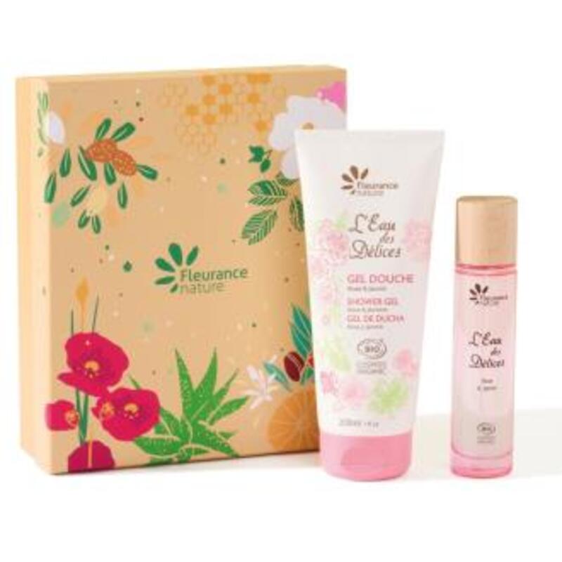 Cofre Rosa Y Jazmín Gel Y Perfume Fleurance Nature_0