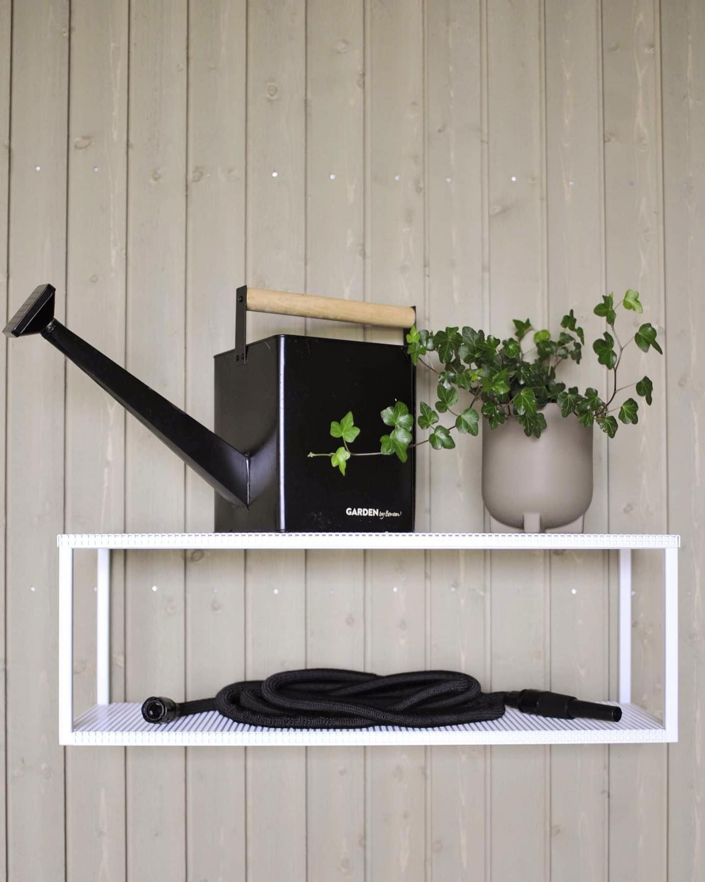 Manguera De Riego Deluxe - Negro, 15 M, Tejido, Látex, Se Expande Con El Agua.