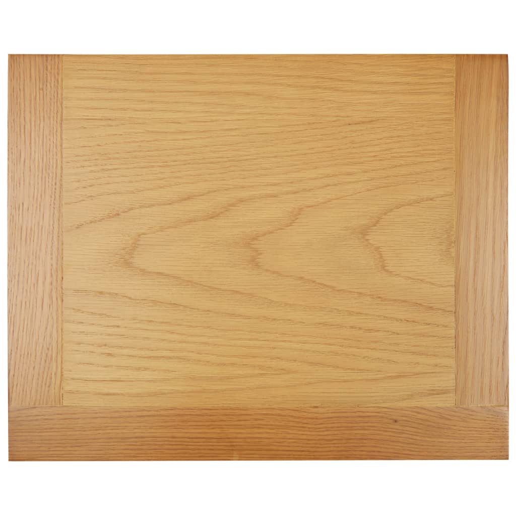 Mesita De Noche De Madera De Roble Maciza 36x30x47 Cm_4