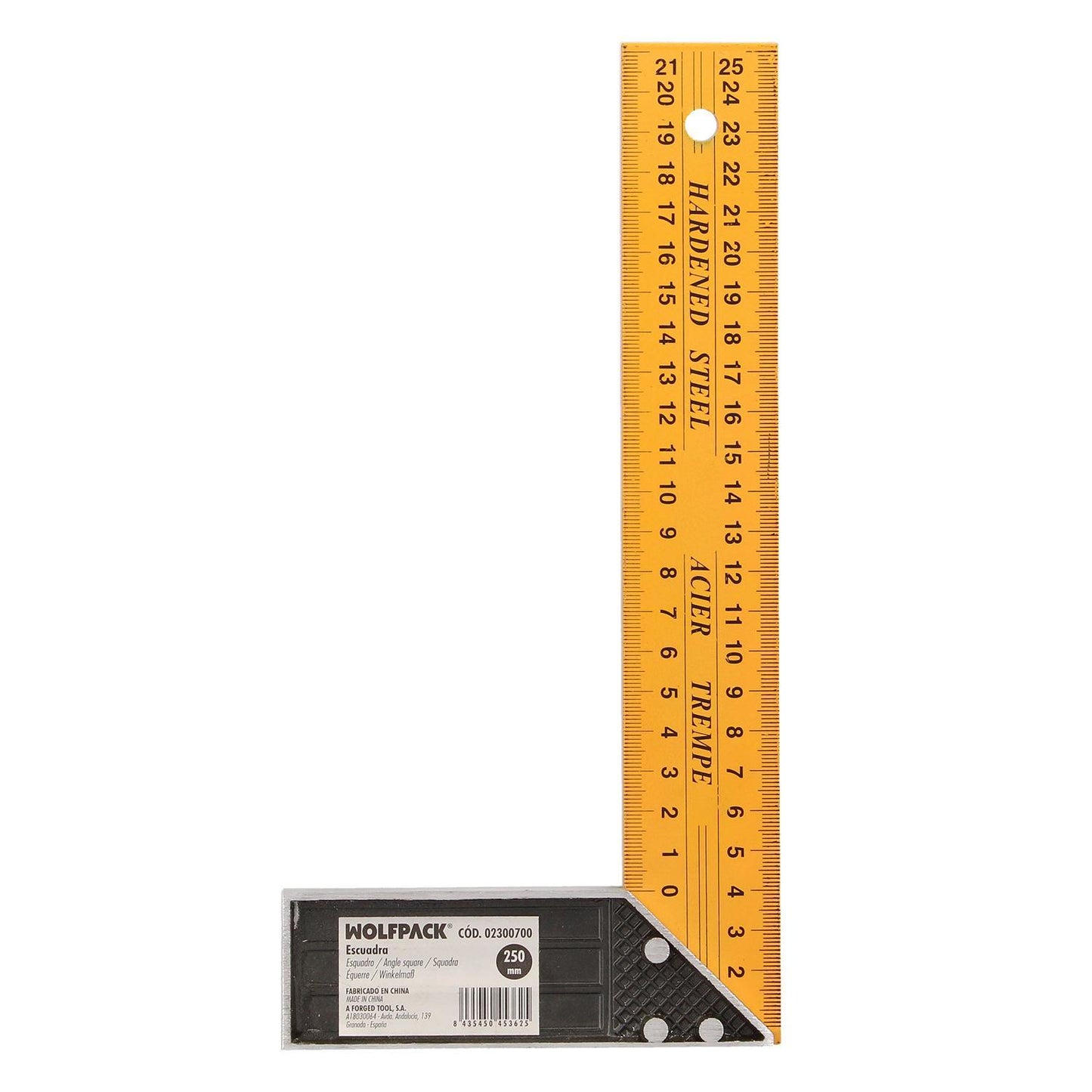 Escuadra Metalica 250 Mm. Escuadra Carpintero, Escuadra Construcción,