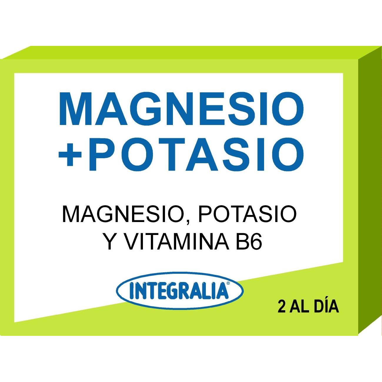 Magnésio + Potássio + Vitamina B6 Integralia 60 Cápsulas