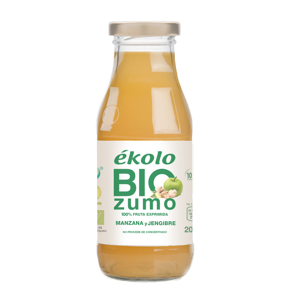 Sumo de Maçã Biológico com Gengibre Ékolo 200 ml