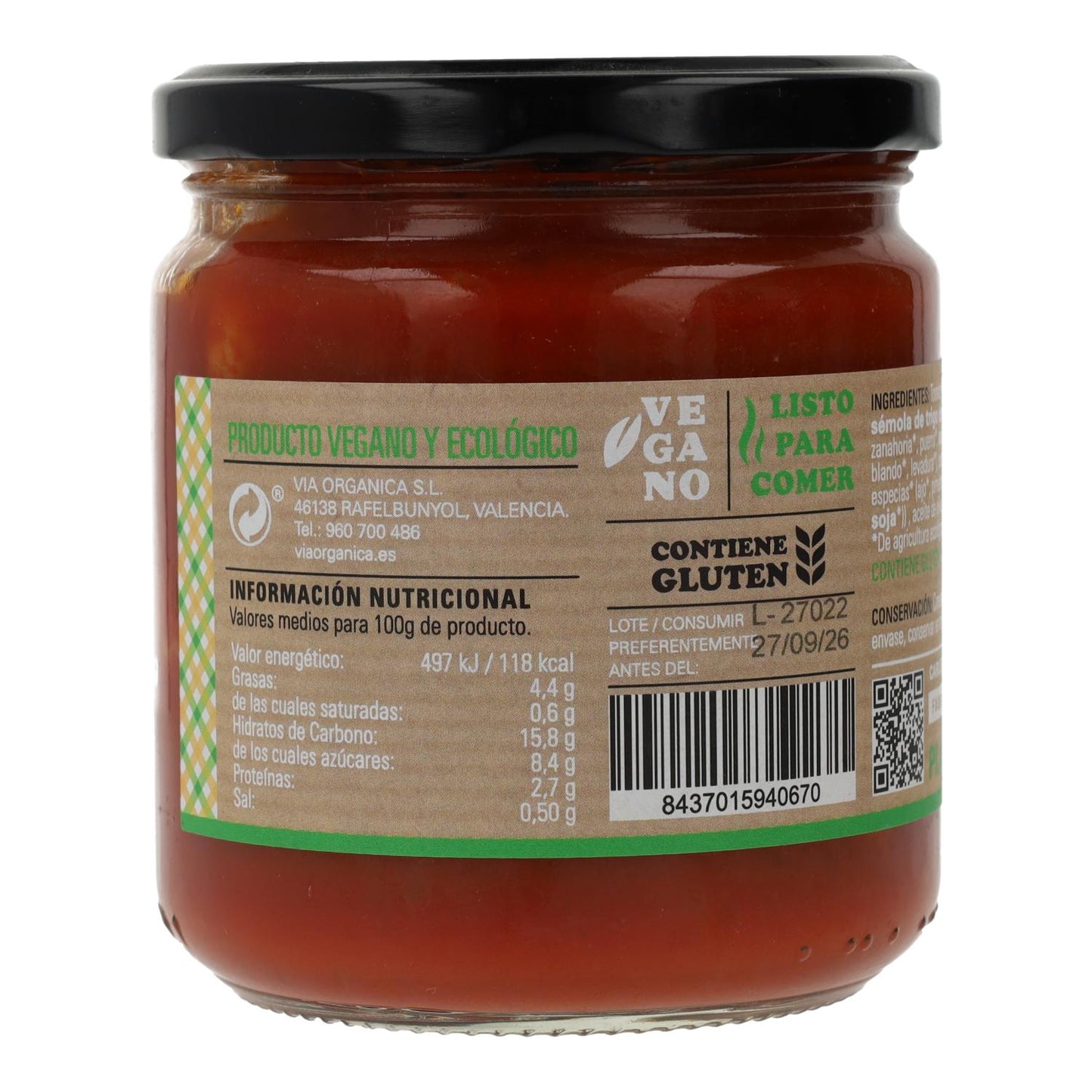 Tortellini de Legumes com Molho de Tomate 350g Eco
