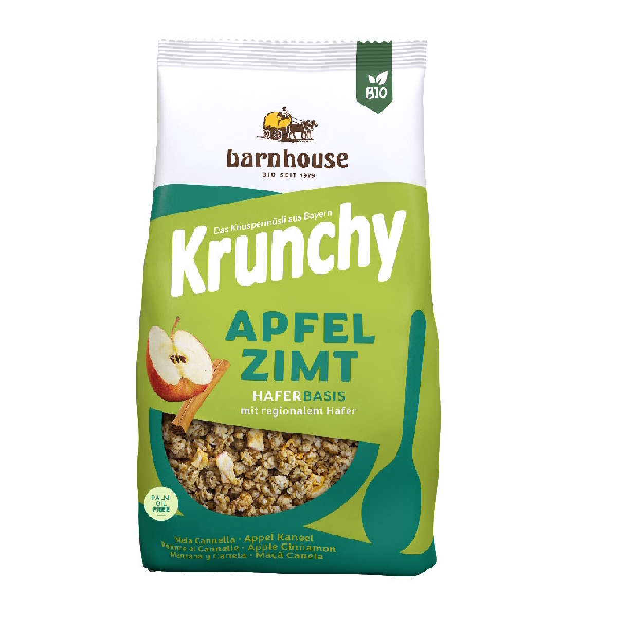 Barnhouse Krunchy Muesli de Maçã e Canela Tamanho Familiar 1,25 Kg