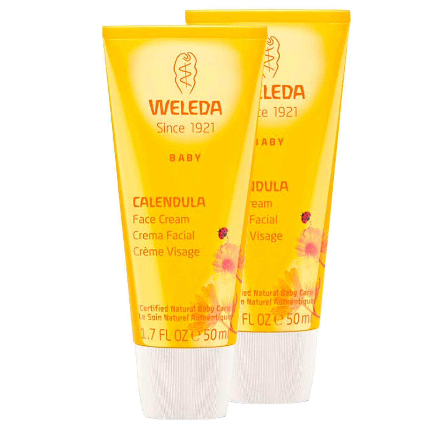 Pack Promocional 2 unidades Creme Facial de Calêndula para Bebé Weleda, 50ml