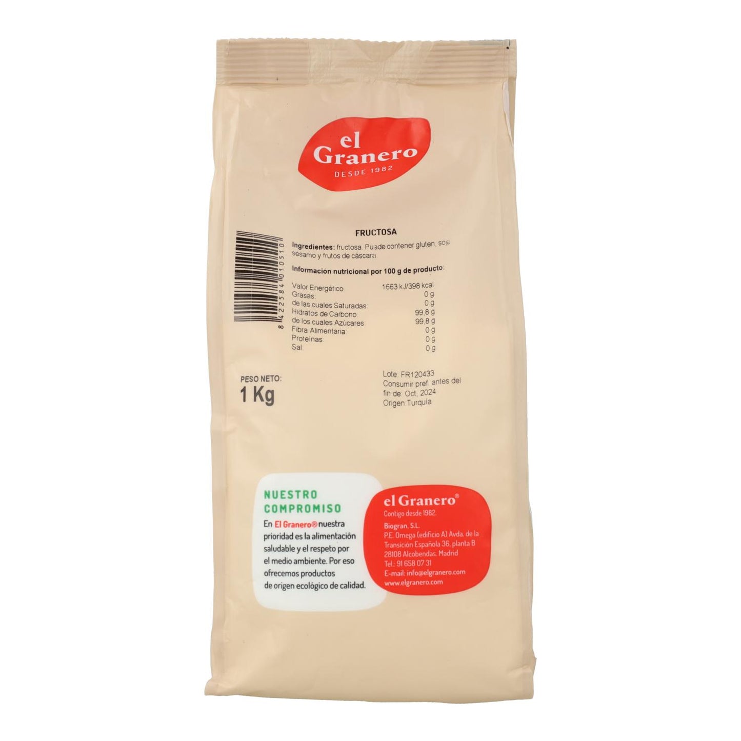 Frutose El Granero 1 kg