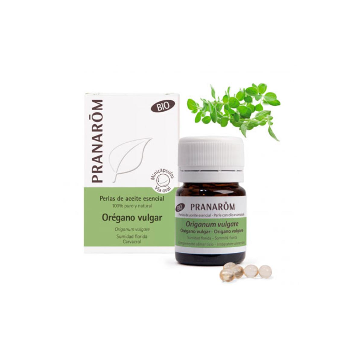 Orégãos vulgares biológicos, Pranarom 60 mini cápsulas