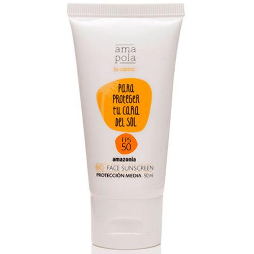 Protetor solar facial FPS 50 Amazônia Amapola 50ml