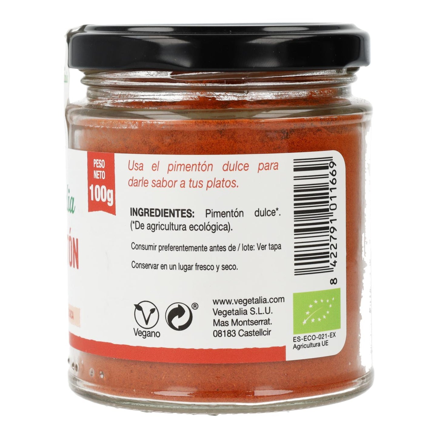 Vegetalia Pimento Vermelho Doce 100 gr